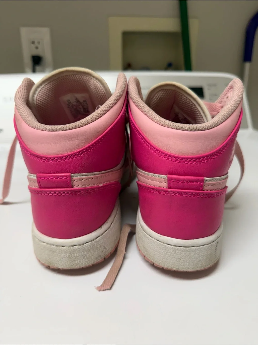 Nike Youth 6Y Pink Two-Tone High-Top Sneakers